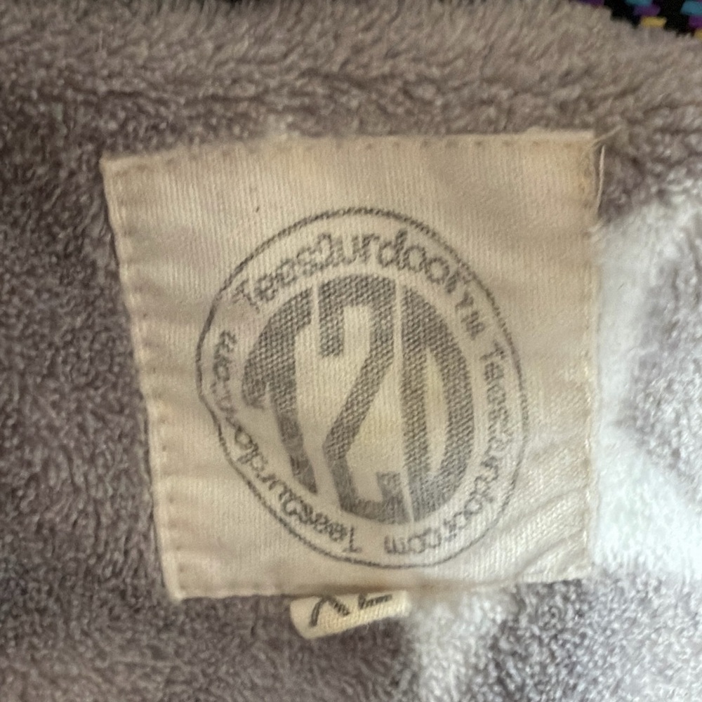 Gray Star Pattern Fleece Pullover - image 5